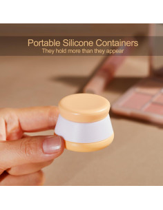 Contenedores de Viaje INSFIT 5PCS Silicona 20ml A Prueba de Fugas 2