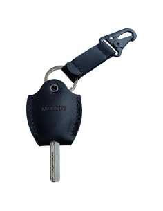 Funda de Llave de Coche de Cuero MEEBOY Negra - Hecha a Mano