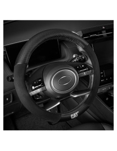 Cubierta de Volante CAT Suede Negro/Gris 36.8-38.1 cm