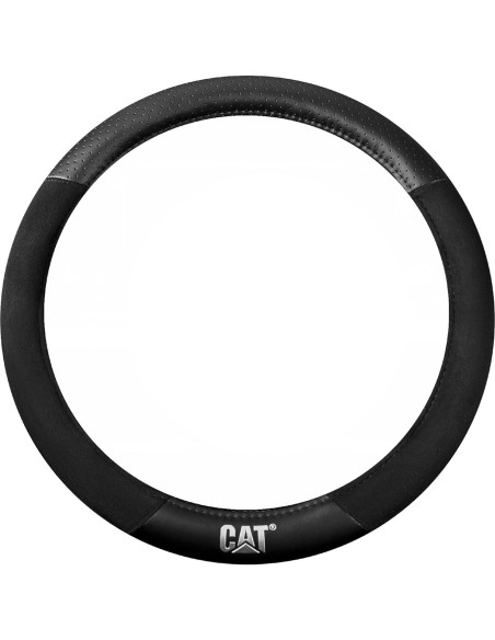 Cubierta de Volante CAT Suede Negro/Gris 36.8-38.1 cm
