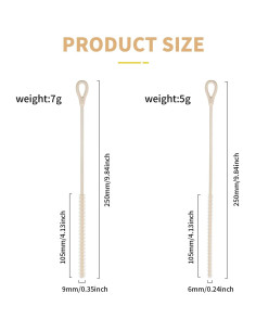 Set de 2 Cepillos Limpiadores de Pajitas Cabipeove 25cm 2