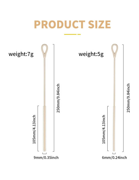 Set de 2 Cepillos Limpiadores de Pajitas Cabipeove 25cm