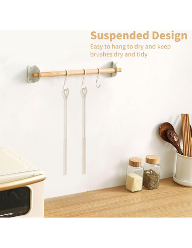 Set de 2 Cepillos Limpiadores de Pajitas Cabipeove 25cm