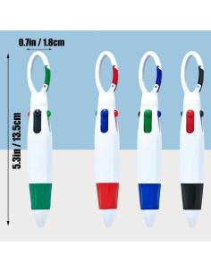 Paquete de 30 bolígrafos retráctiles Abgream 1.0mm multicolor 2