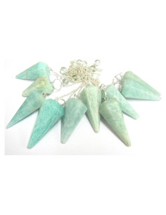 Péndulo de Amazonita CRYSTALMIRACLE 15g para Sanación