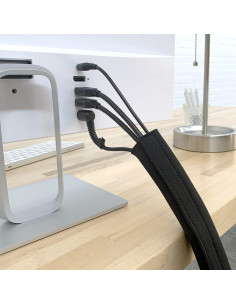 Manga de Cable Wrap-It Storage 121.9x11.4 cm 2-Pack Negro 2