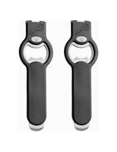 Abrebotellas y abridor de latas Openpro 2 en 1, acero inoxidable