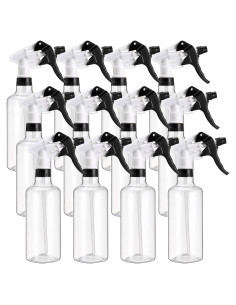 12 Botellas de Spray Reutilizables Eccliy 500 ml para Limpieza