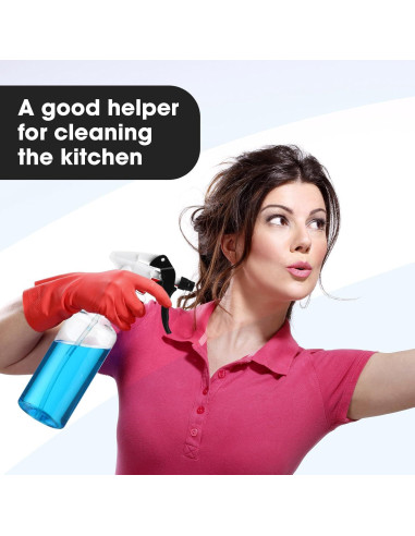 12 Botellas de Spray Reutilizables Eccliy 500 ml para Limpieza