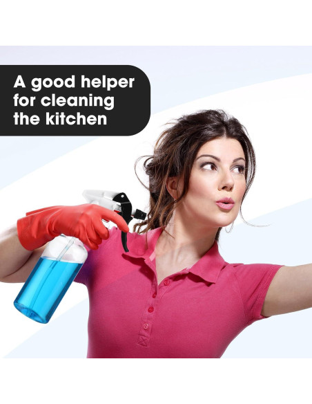 12 Botellas de Spray Reutilizables Eccliy 500 ml para Limpieza