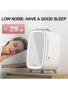 Nevera de Belleza LIGIANT DF06A 6L con Espejo LED 2