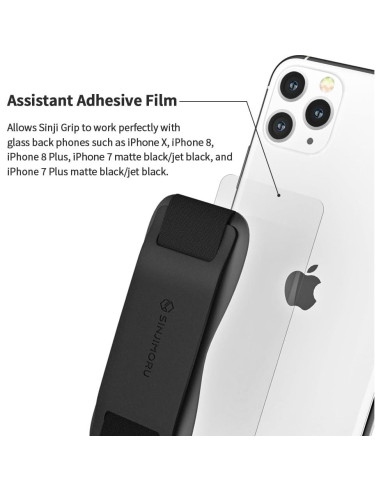 Agarre para Teléfono Sinjimoru Sinji Grip Silicona Negra