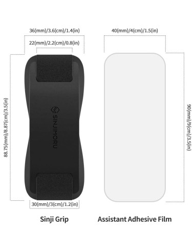 Agarre para Teléfono Sinjimoru Sinji Grip Silicona Negra