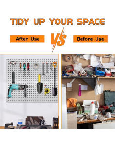 Ganchos para Tablero Perforado Onsski 5cm - 25 Pcs Metal 2