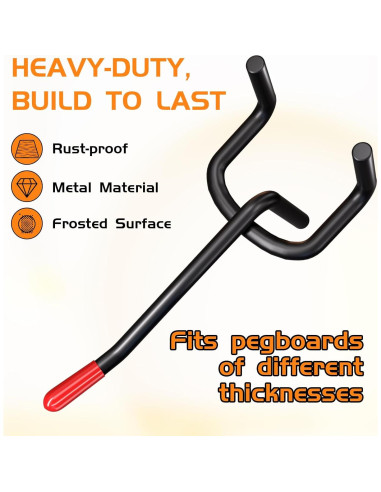 Ganchos para Tablero Perforado Onsski 5cm - 25 Pcs Metal