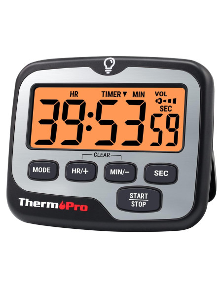 Temporizador Digital ThermoPro TM01 con Retroiluminación Táctil