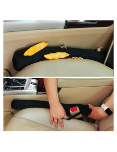 Relleno Espacio Asiento Auto Amooca Set 2 Piezas Ajuste Universal