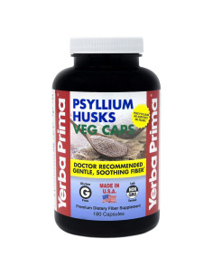 Cápsulas Veganas de Psyllium Yerba Prima 180 Unidades 625mg