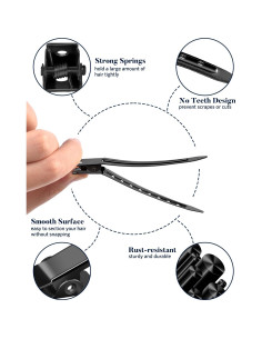 Juego de Accesorios para el Cabello 70pcs MORGLES Clips y Peines 2