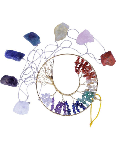 Adorno Colgante de Cristales Sanadores Rockcloud 58-67cm