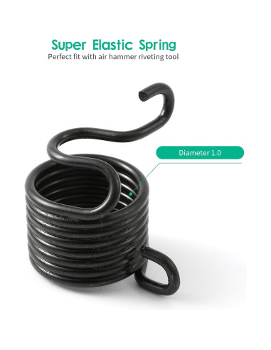 Kit de 5 Puntas de Martillo Neumático Anndason - Acero Aleado