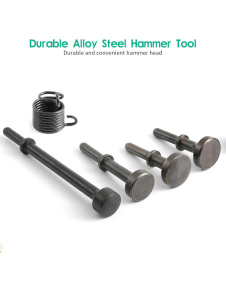 Kit de 5 Puntas de Martillo Neumático Anndason - Acero Aleado