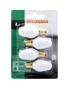 Bombilla Incandescente C7 SYLVANIA 4W E12 15 Lúmenes Mate - 4 Unidades 2