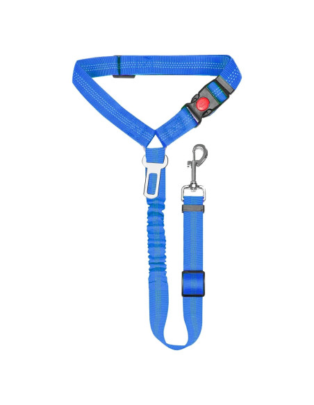 Arnés de Cinturón de Seguridad para Perros Bwogue Azul 1pieza