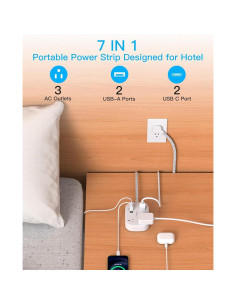 Regleta de Viaje One Beat 1 pie con 4 Puertos USB C y A 2