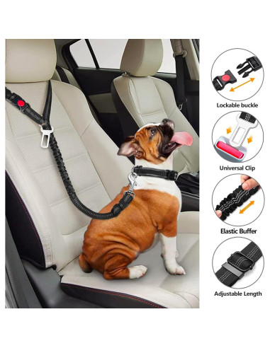 Arnés de Cinturón de Seguridad para Perros Bwogue Azul 1pieza