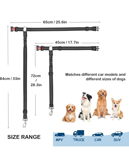 Arnés de Cinturón de Seguridad para Perros Bwogue Azul 1pieza