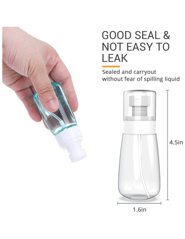 Pack 2 Botellas Spray Viaje 60ml RELANOR a Prueba de Fugas