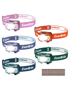 Linterna Frontal EverBrite 5 Modos Multicolor para Niños y Adultos