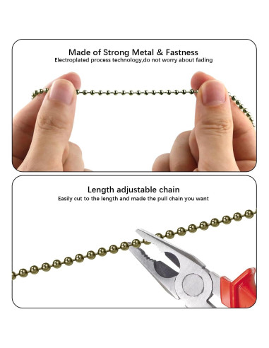 Juego de Cadenas de Tirar Dotlite para Ventilador de Techo 30.48cm