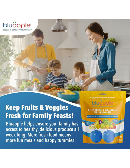 Absorbente de gas etileno Bluapple 2-Pack - Mantiene frutas frescas
