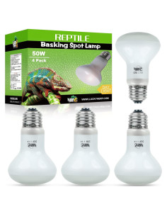 Bombillas de Calor para Reptiles LUCKY HERP 50W - Paquete de 4