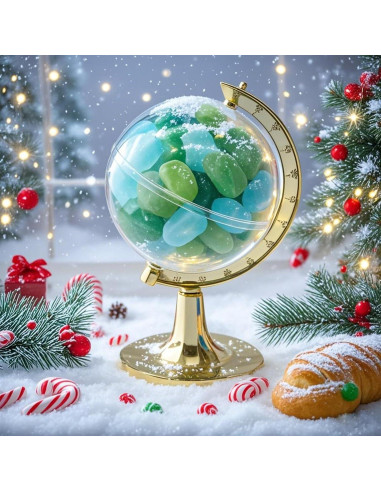 12 Globos Rellenables Dorados JCHB 5.08 cm para Fiestas