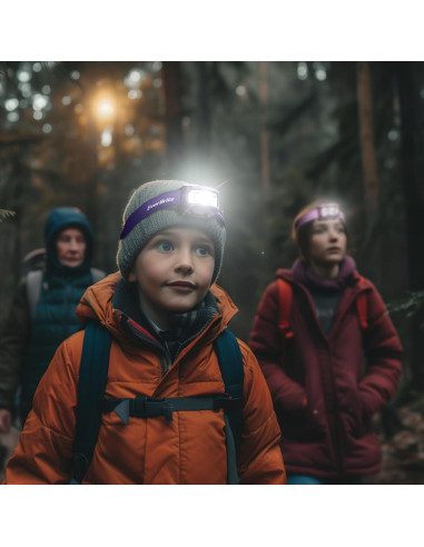 Linterna Frontal EverBrite 5 Modos Multicolor para Niños y Adultos