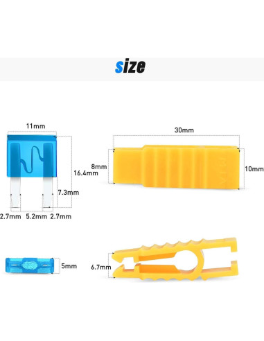 Adaptador de Fusible Tap Nilight 50034R 10PCS + 120 Fusibles Mini