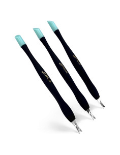 Empujador de Cutículas IVON 3 Pack Punta Goma Suave