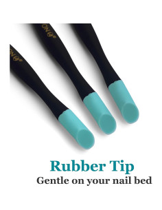 Empujador de Cutículas IVON 3 Pack Punta Goma Suave 2