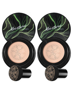 Crema CC Hidratante QIUFSSE 2PCS con Esponja Hongo Natural