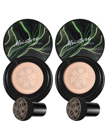 Crema CC Hidratante QIUFSSE 2PCS con Esponja Hongo Natural