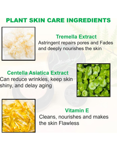 Crema CC Hidratante QIUFSSE 2PCS con Esponja Hongo Natural