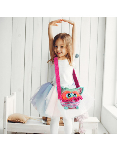 Bolsa de Crochet Hecha a Mano para Furby Morado - 100 cm