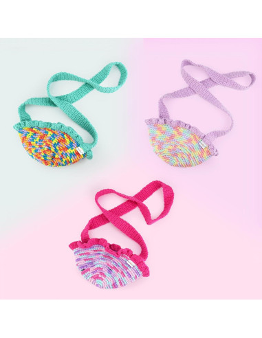 Bolsa de Crochet Hecha a Mano para Furby Morado - 100 cm