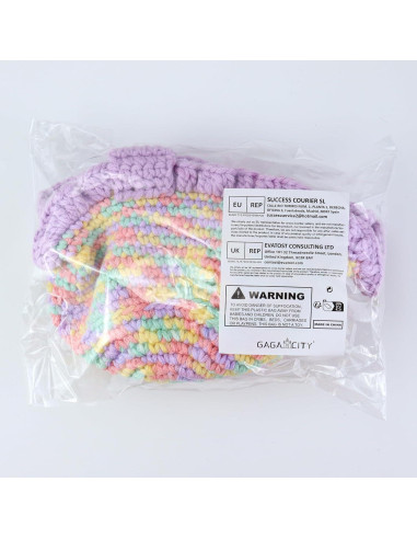 Bolsa de Crochet Hecha a Mano para Furby Morado - 100 cm