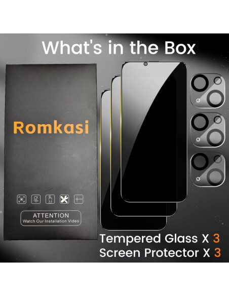 Pack 3 Protectores de Pantalla Privados y Lente iPhone 11 Pack 3 Protectores de Pantalla Privados y Lente iPhone 11