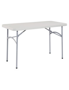 Mesa Plegable Office Star de Resina 121.9x60.9 cm Gris
