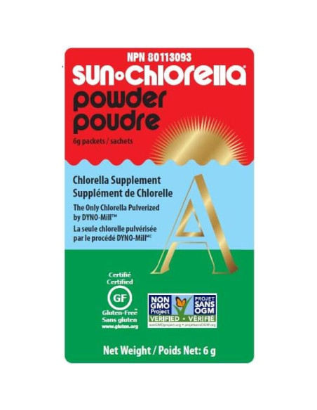 Suplemento de Algas Verdes en Polvo Sun Chlorella 100g